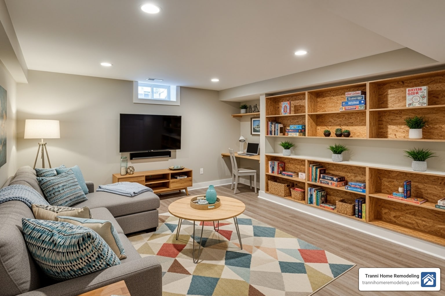 From Bare to Beautiful: Finishing a Basement on a Budget